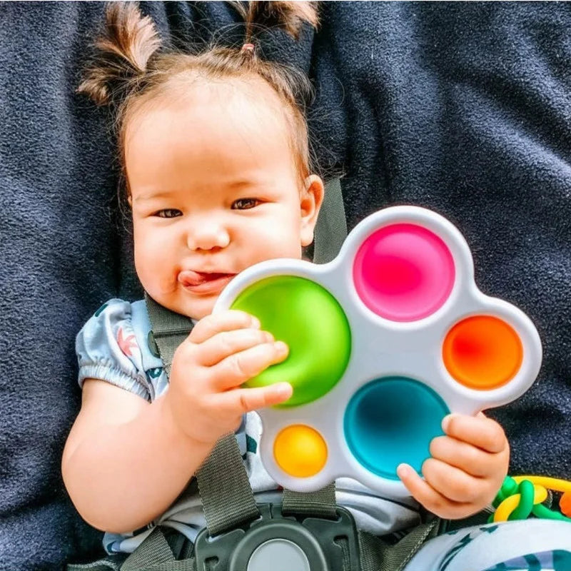 Jouets pour bébés, planche d'exercice Montessori, hochet, Puzzle, Intelligence colorée, éducation précoce, entraînement intensif, jouets Fidget