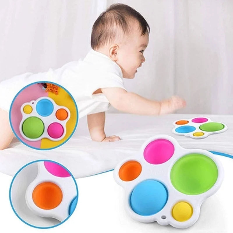 Jouets pour bébés, planche d'exercice Montessori, hochet, Puzzle, Intelligence colorée, éducation précoce, entraînement intensif, jouets Fidget