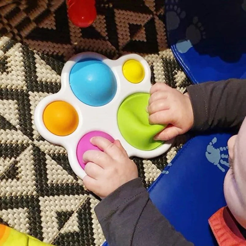 Jouets pour bébés, planche d'exercice Montessori, hochet, Puzzle, Intelligence colorée, éducation précoce, entraînement intensif, jouets Fidget