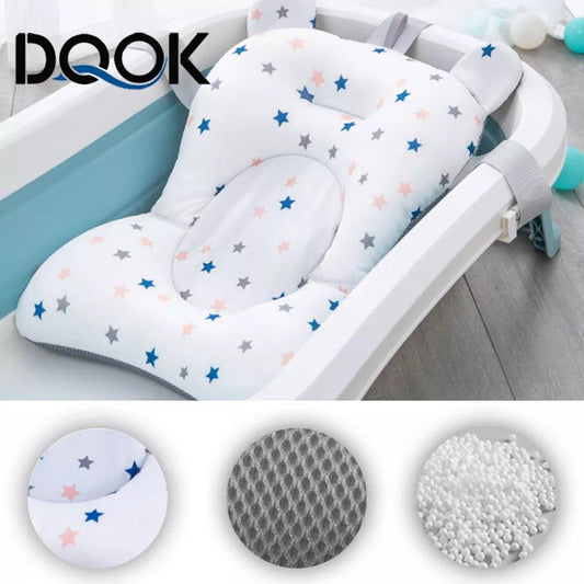 Baby Bath Seat Support Mat Foldable Baby Bath Tub Pad & Chair Newborn Bathtub Pillow Infant Anti-Slip Soft - Palais du Jardin