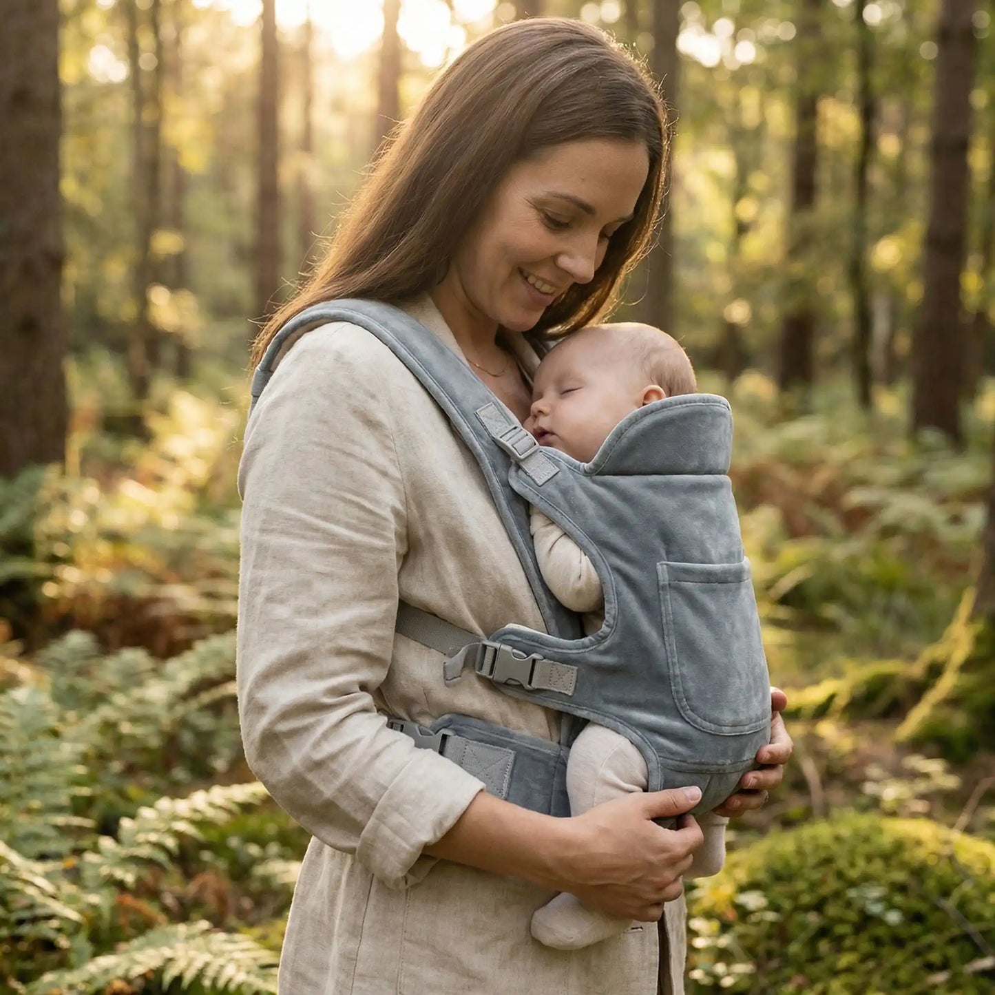 porte bébé supercarry gris